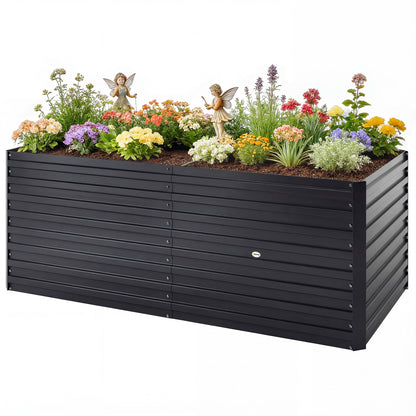 Bac jardinage surélevé galvanisé extra profond 152x91x60cm