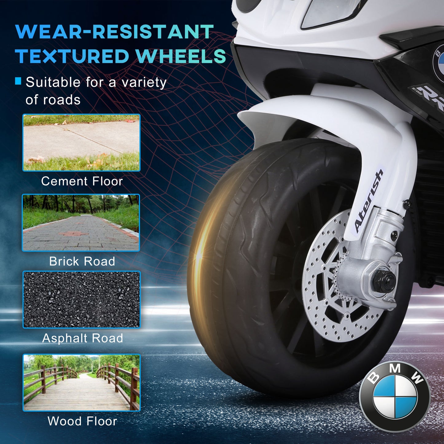 Moto électrique BMW S1000RR pour tout-petits 18-36 mois