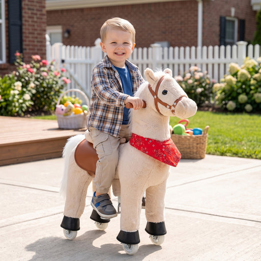Cheval à bascule interactif pour enfants avec sons