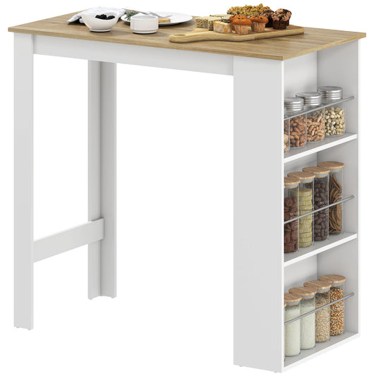 Table haute cuisine 3 tablettes rangement