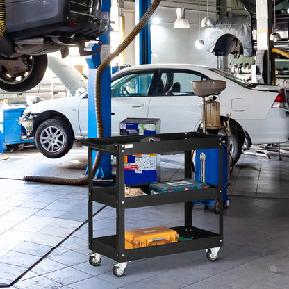 Chariot d'outils roulant 3 étages capacité 330 lb