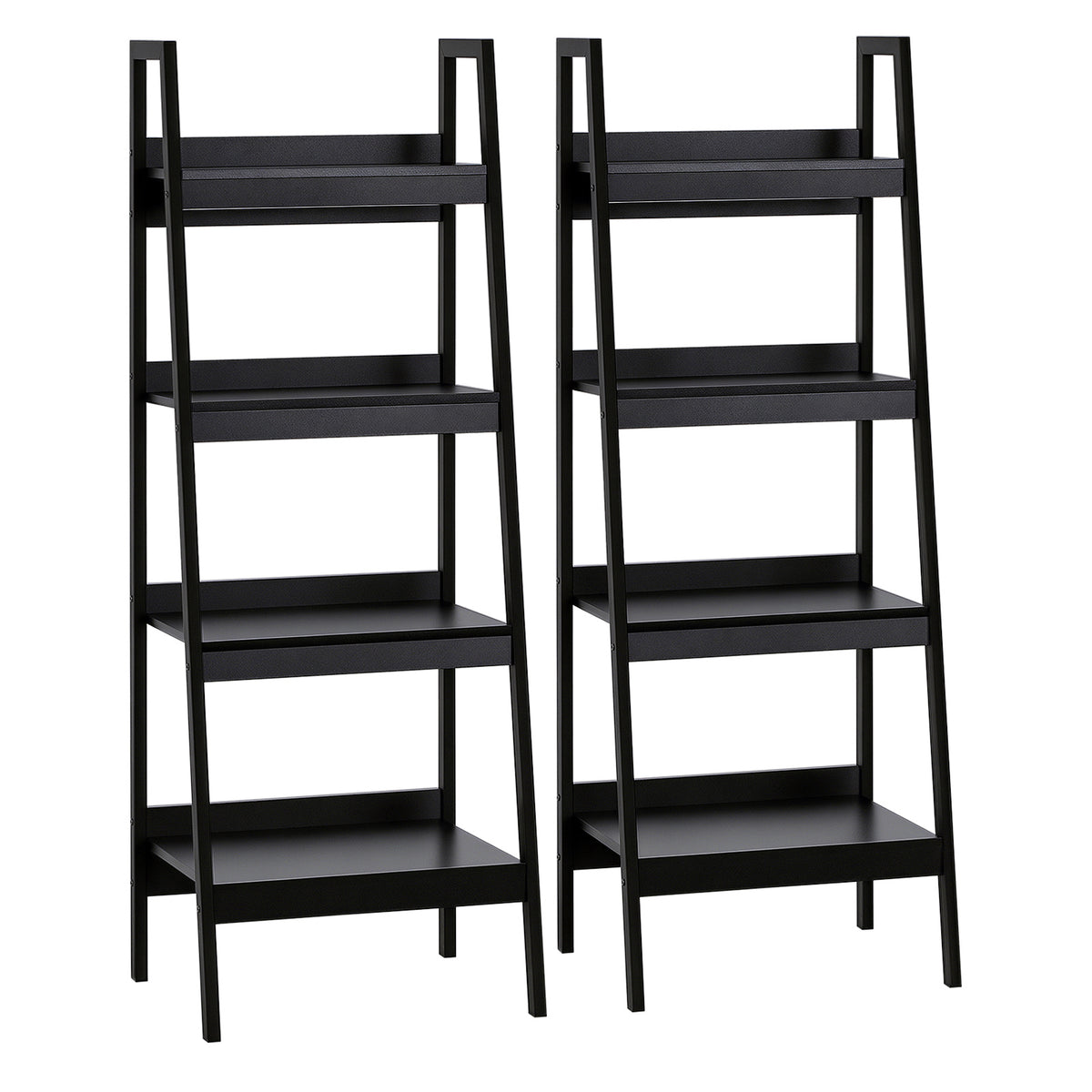 Bibliothèque échelle 4 tablettes — Lot de 2