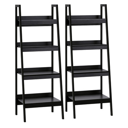 Bibliothèque échelle 4 tablettes — Lot de 2