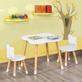 Ensemble table et chaises pour enfants motif d'ours — Lot de 3