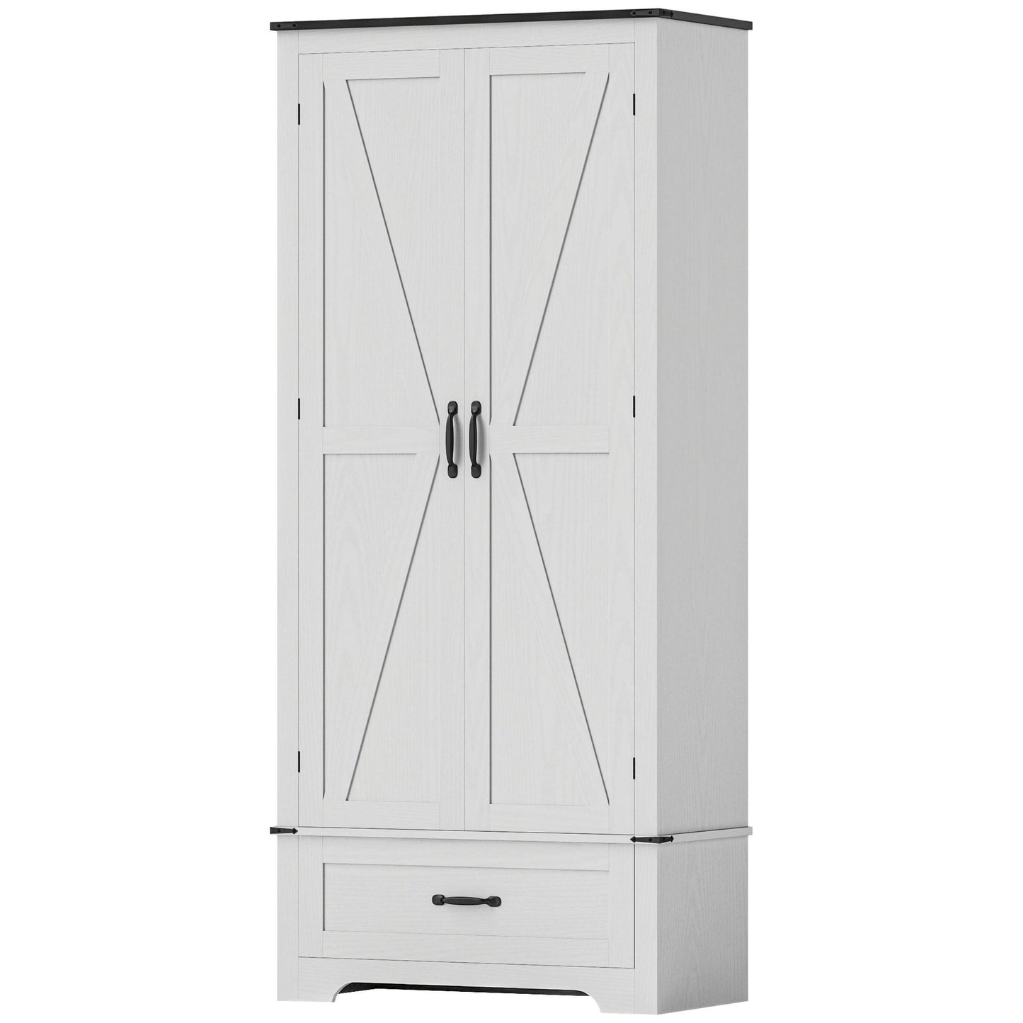 Armoire-garde-manger style farmhouse avec tiroir