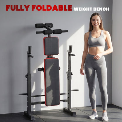 Banc de musculation réglable avec support de développé couché