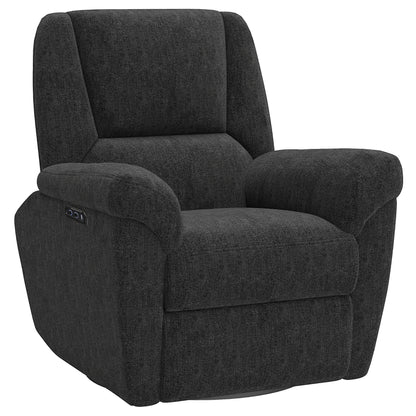 Fauteuil inclinable électrique pivotant et berçant en chenille