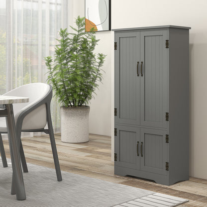 Armoire de rangement 4 portes avec tablettes ajustables