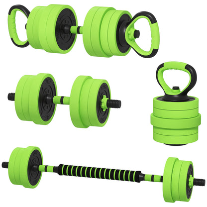 Ensemble d'haltères ajustables 4 en 1 de 20 kg