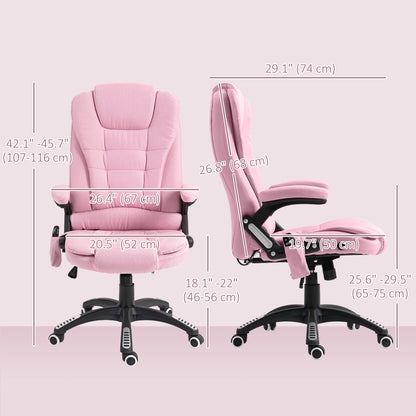 Fauteuil bureau massant inclinable dossier haut pivotant