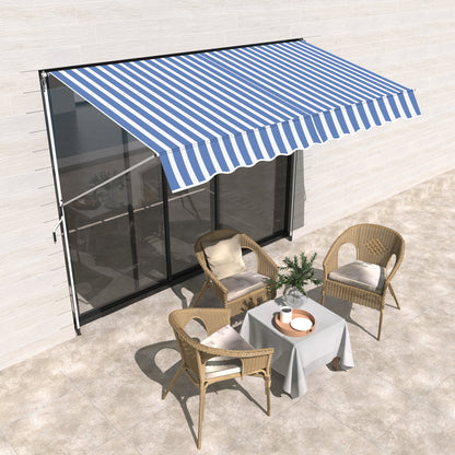 Store rétractable manuel patio sol plafond 305x152cm ajustable