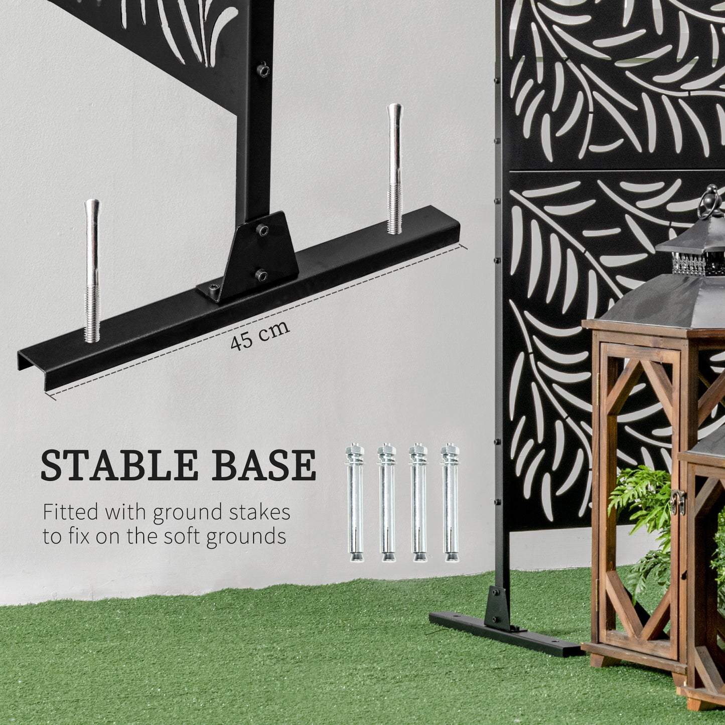 Paravent extérieur décoratif style branche de saule