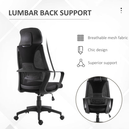 Chaise de bureau ergonomique appui-tête ajustable