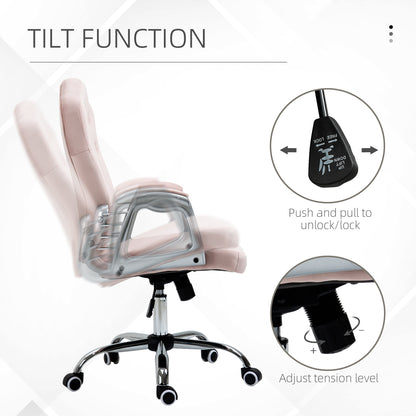 Chaise bureau velours style français boutons cristal