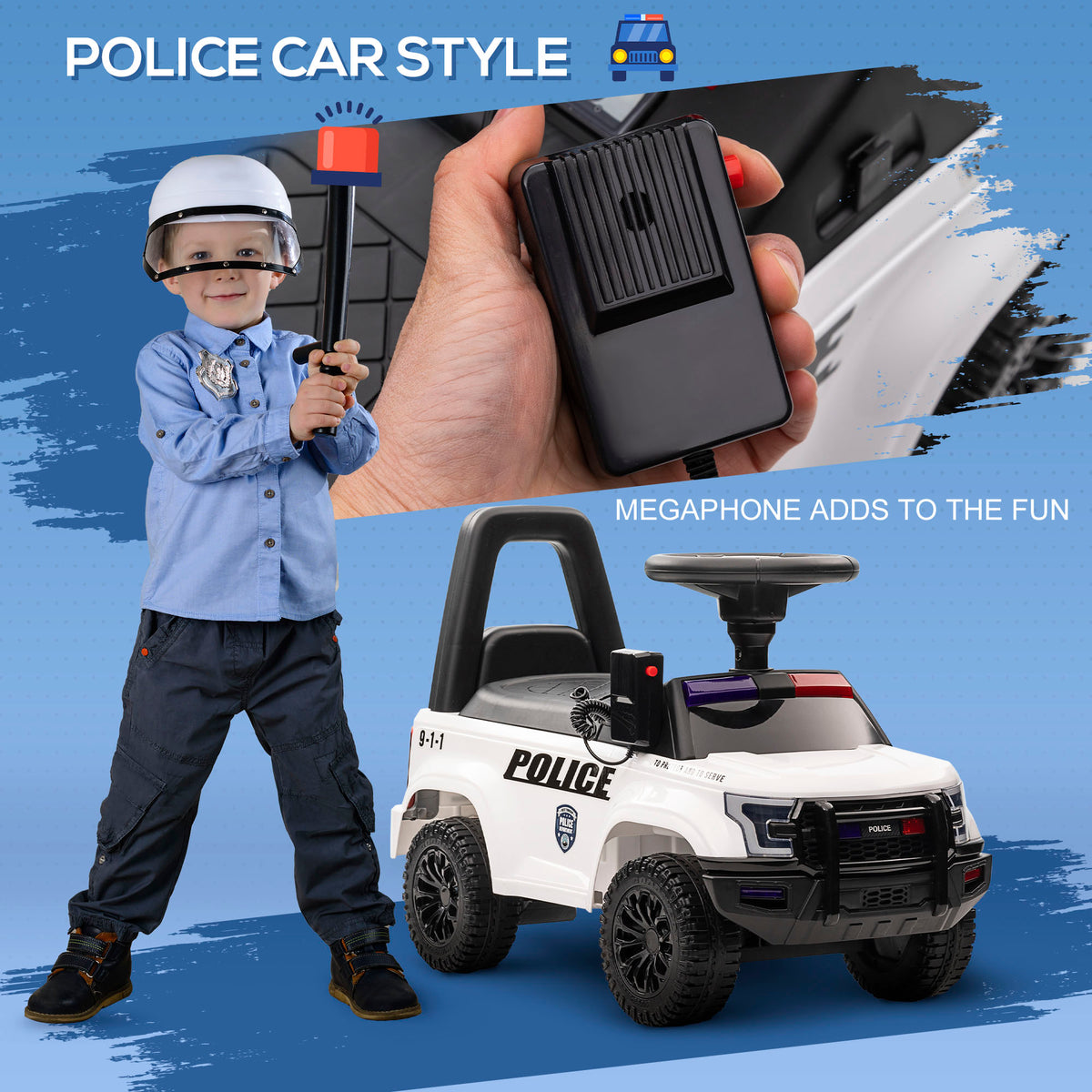 Voiture porteur pour enfants avec rangement