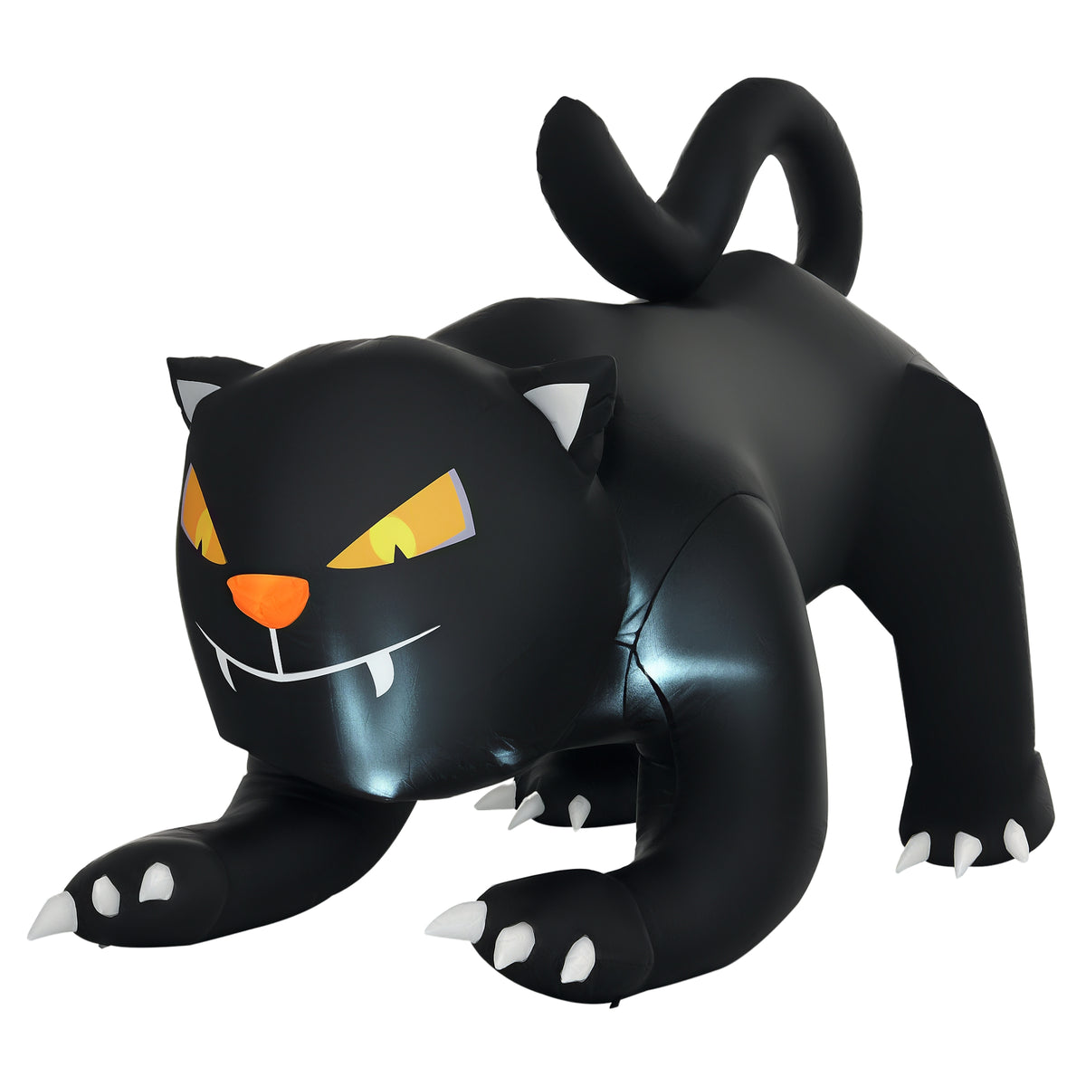 Chat noir gonflable Halloween 6 pi — décoration extérieure