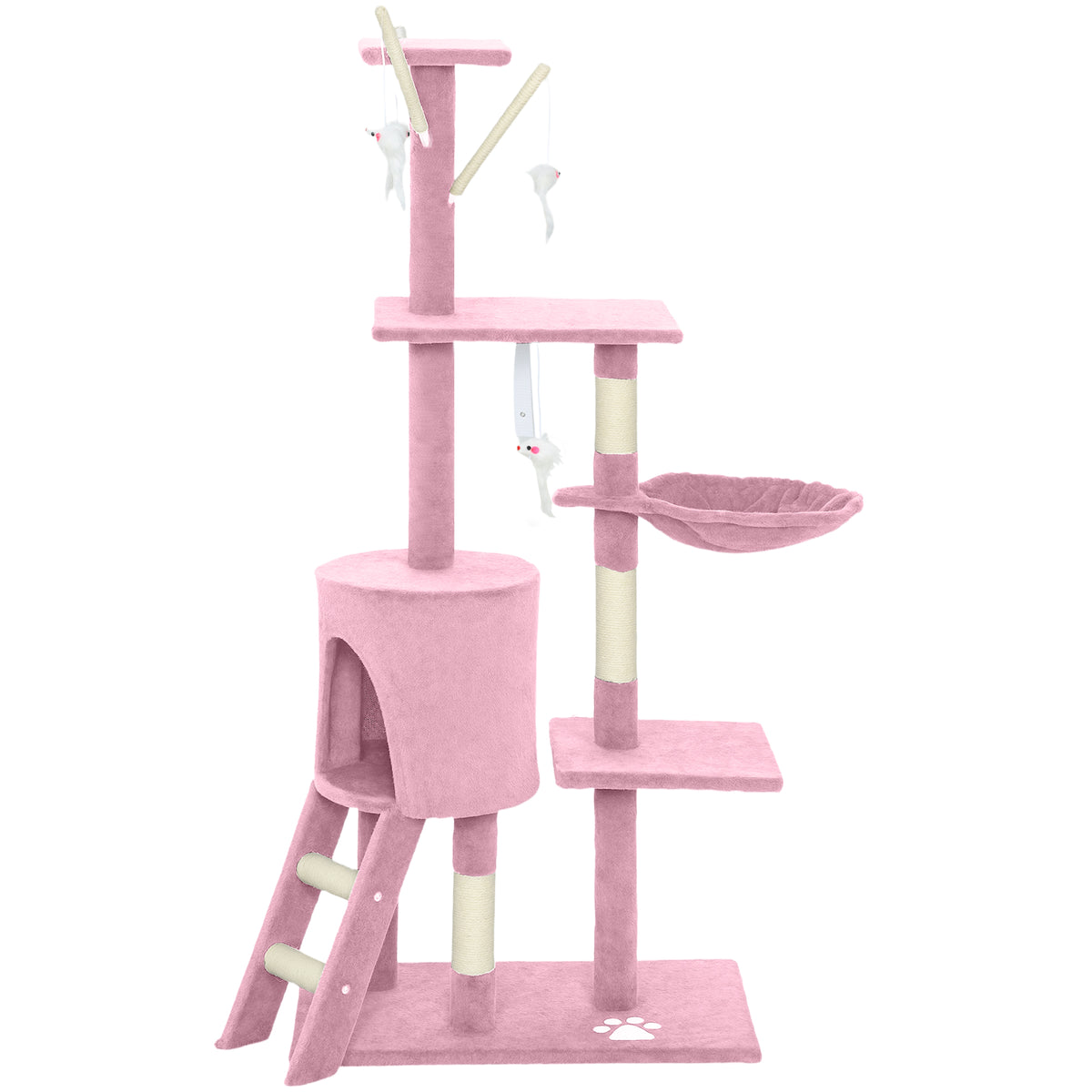 Arbre à chat multiétage avec griffoirs et condo