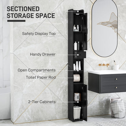 Meuble de salle de bain étroit style champêtre