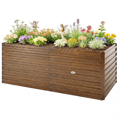 Bac jardinage surélevé galvanisé extra profond 152x91x60cm