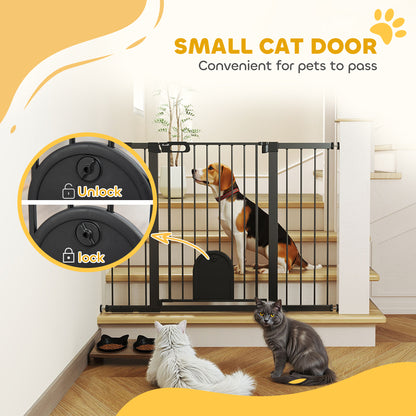 Barrière pour animaux extra large 76-131 cm avec porte