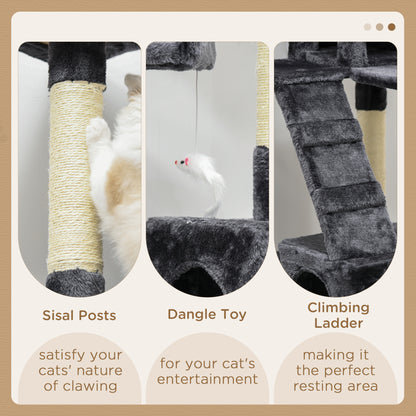 Tour de griffage multi-niveaux pour chat 173 cm