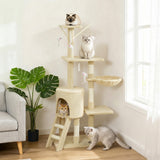 Arbre à chat multiétage avec griffoirs et condo