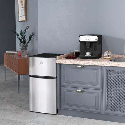Mini réfrigérateur avec congélateur 91 L double zone