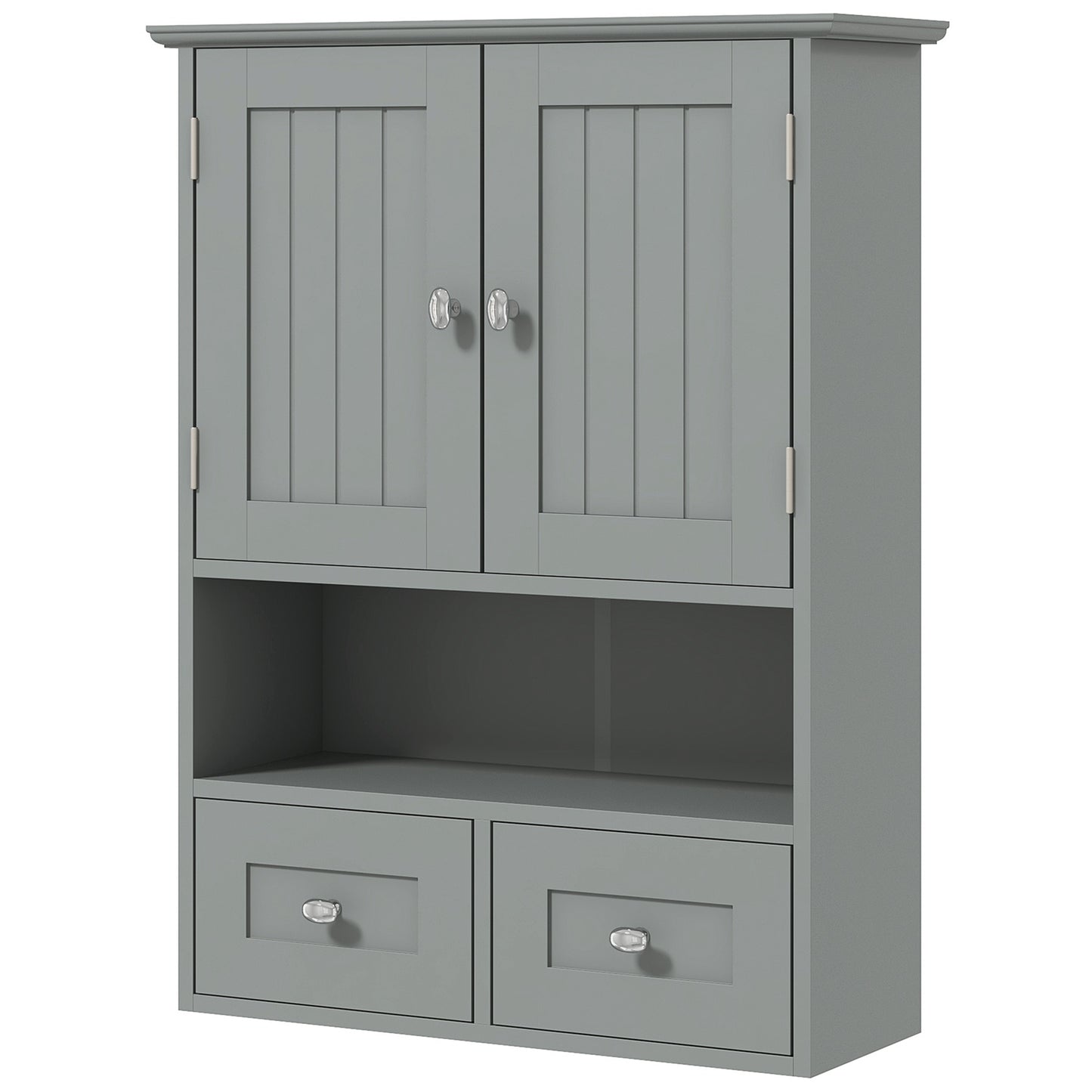 Armoire murale salle de bain avec tiroirs et étagère