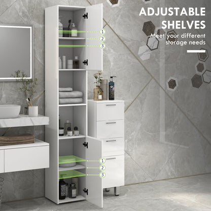 Armoire de salle de bain haute étroite