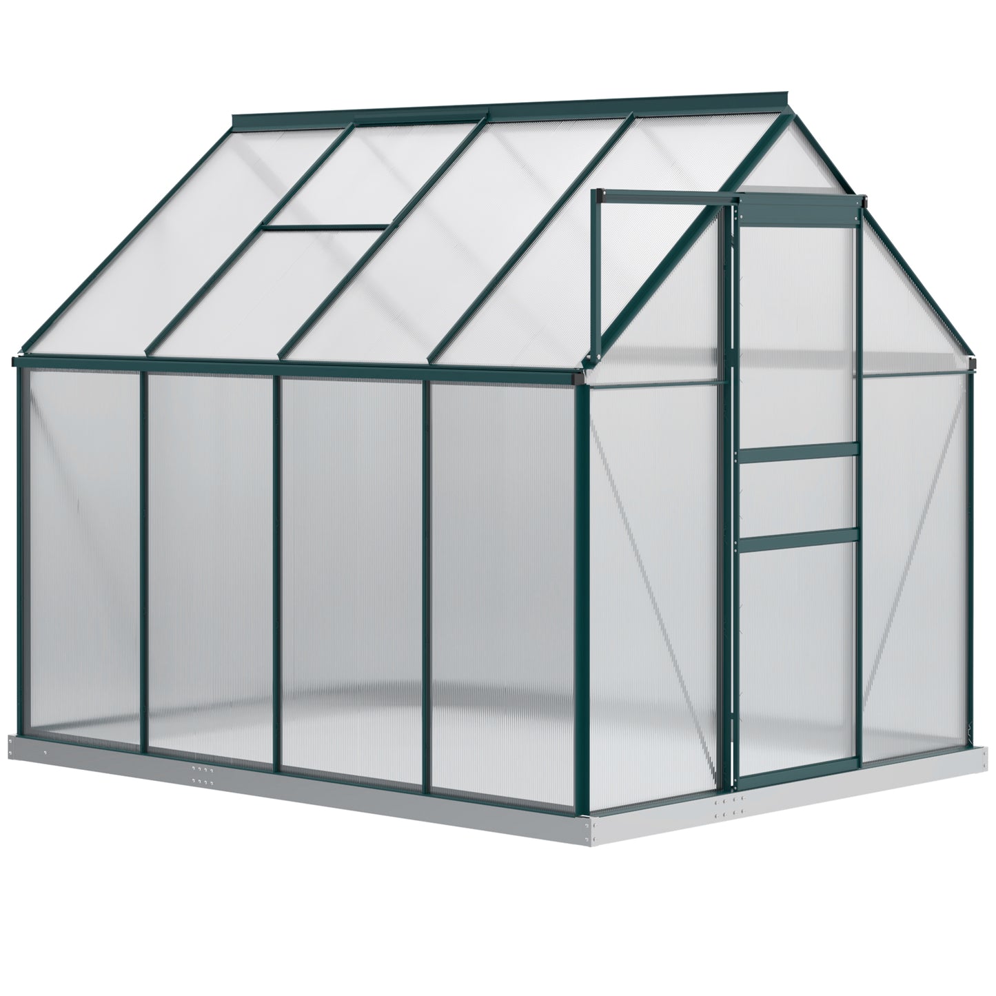 Serre de jardin polycarbonate 183 x 366 x 198 cm