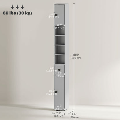 Armoire de salle de bain haute autoportante
