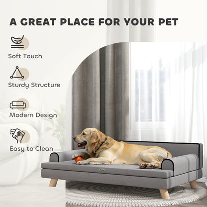 Canapé pour chien surélevé avec coussin lavable