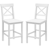 Ensemble de 2 tabourets comptoir farmhouse — Bois