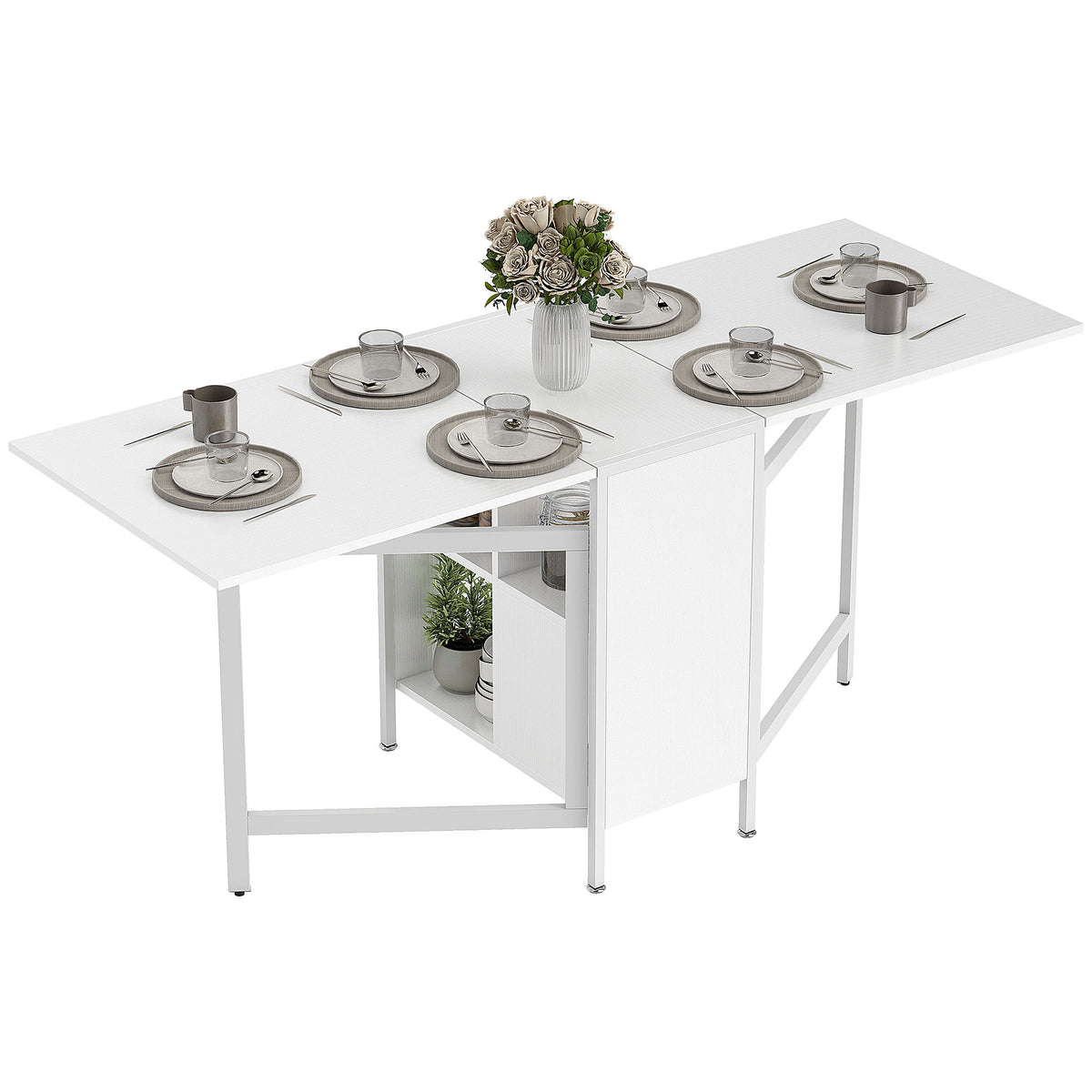 Table à manger pliante escamotable