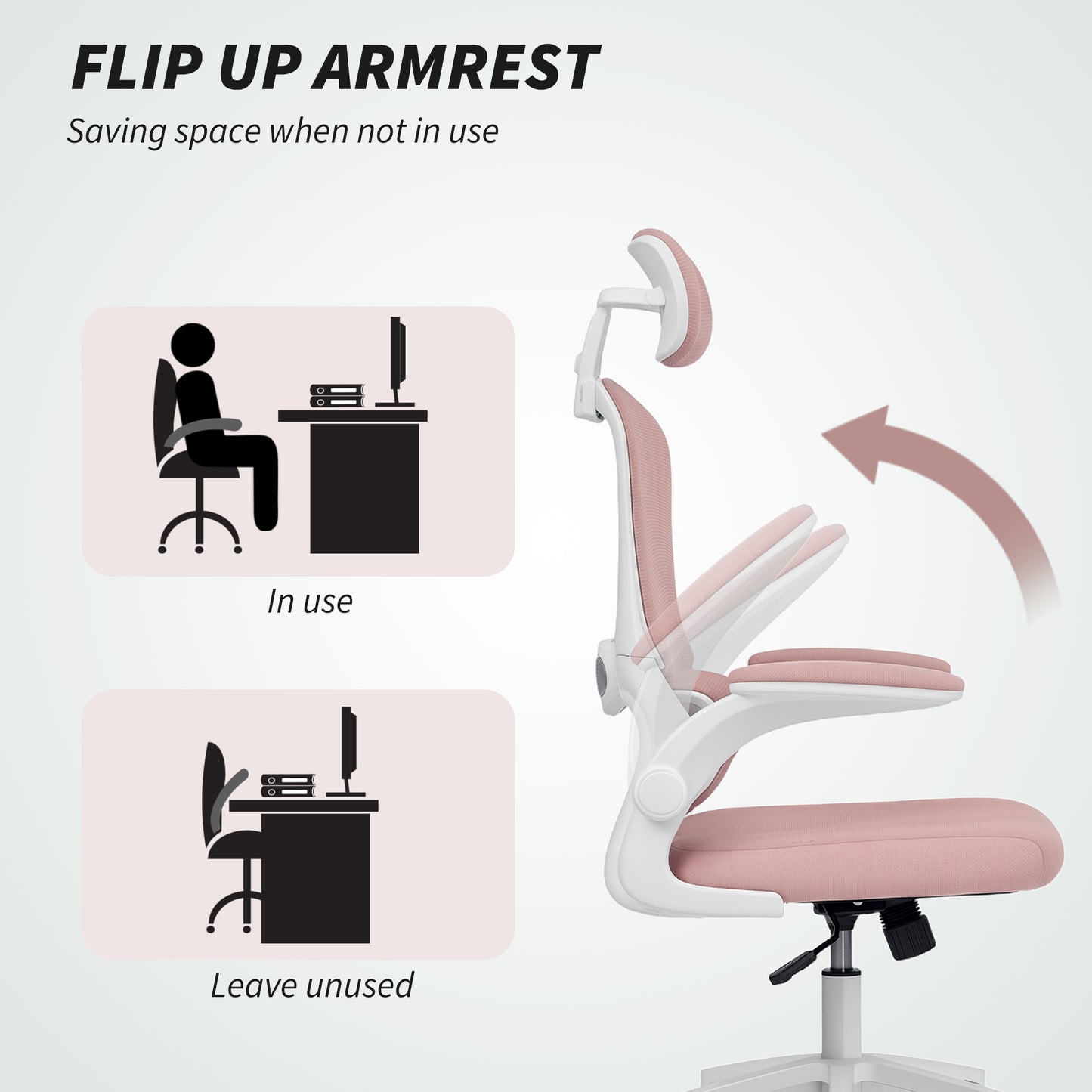Chaise bureau ergonomique dossier haut appui-tête rotatif