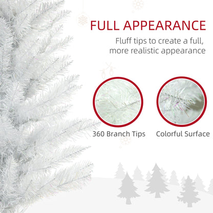Arbre de Noel artificiel mince preillumine lumieres LED
