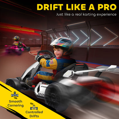 Kart électrique enfant 24V avec siège ajustable
