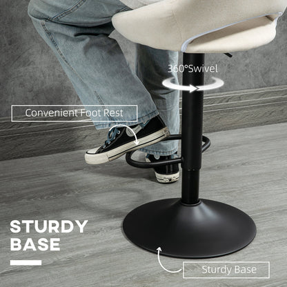 Tabourets de Bar Pivotants Ensemble de 2 Lin