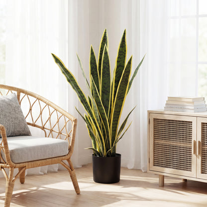 Plante artificielle Sansevieria 21 feuilles 76 cm
