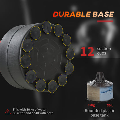 Support de sac de boxe autoportant avec bras rotatif
