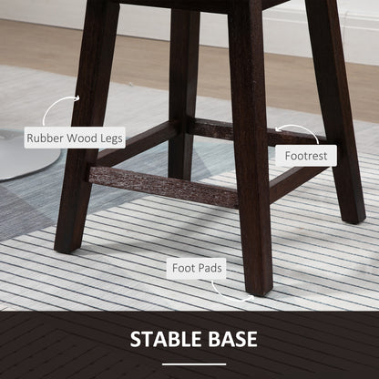 Tabourets de bar pivotants ensemble de 2 pattes bois