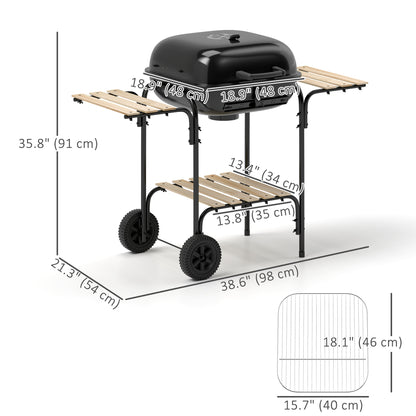 BBQ au charbon portable avec grille de 1840 cm²
