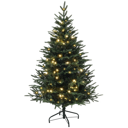 Sapin de Noël artificiel pré-éclairé 152 cm — vert