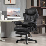 Chaise de bureau ergonomique grand format avec repose-pieds