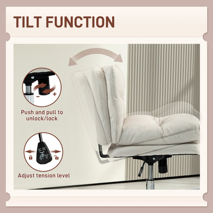 Chaise de bureau sans accoudoirs croisillons réglable pivotante
