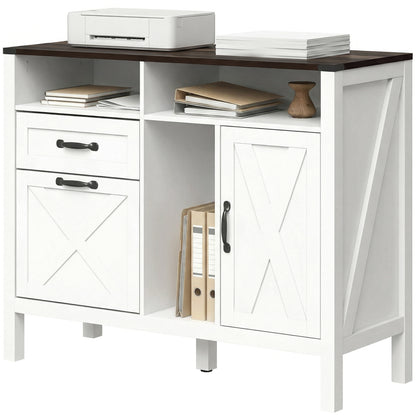 Classeur latéral de bureau style rustique