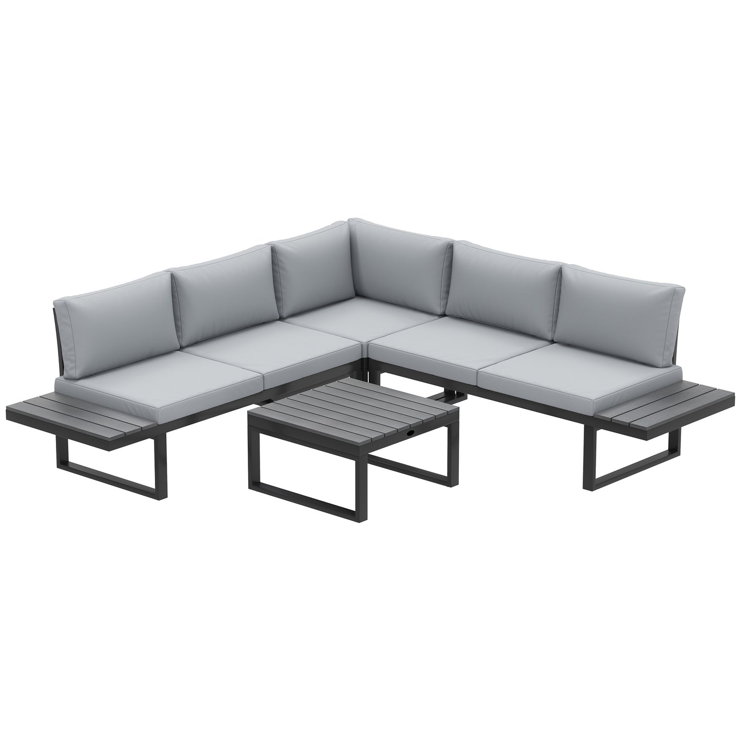 Ensemble mobilier patio 4 pièces inclinable