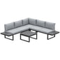 Ensemble mobilier patio 4 pièces inclinable