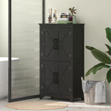 Meuble de rangement de salle de bain style fermette