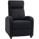 Fauteuil inclinable manuel rembourré lin pour salon